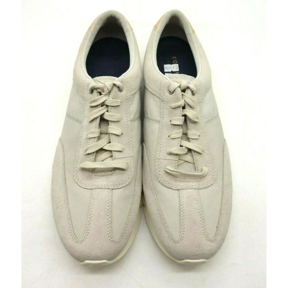 Cole Haan Light Gray Leather Casual Lace Up Sneakers Shoes Men's 12 M